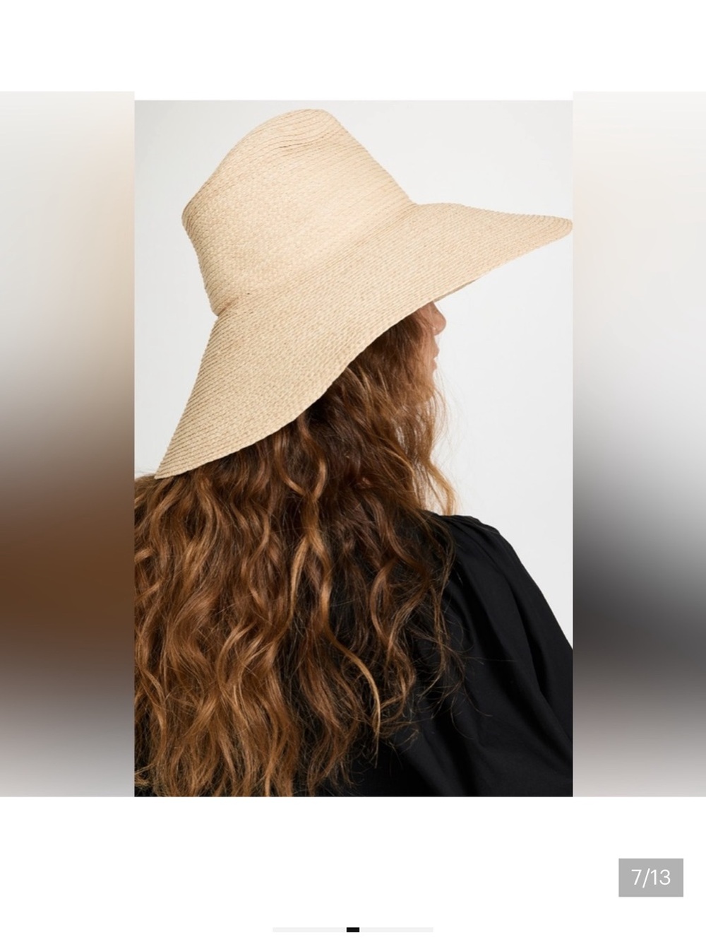 Janessa Leone Tinsley Wide Brimmed Beach Sun Festival Hat - Picture 2 of 5